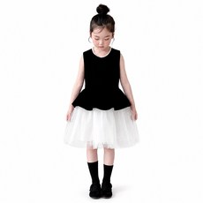 상상키즈 엘리 블랙벨벳 플레어 튜튜원피스