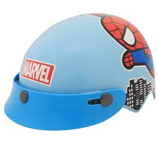 MARVEL 漫威 蜘蛛人 兒童安全帽 輕量化安全防護, 藍色