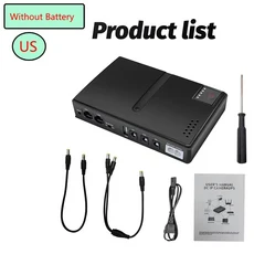 DC18W/36W 1A/2A 5V/9V/12V 대용량 다목적 미니 UPS 백업 전원 어댑터 (와이파이 라우터용), 05 DC1018L 18W US