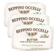 베피노오첼리 무염버터 (BEPPINO OCCELLI Unsalted Butter) ( 소비기한 2026.04.05), 3개, 125g