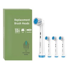 COSWLL 適用於歐樂B電動牙刷刷頭, 4個, 柔和敏感型CW12-4入