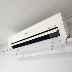 [국산정품] 벽걸이 에어컨바람막이 (길이83cm 투명) LG 삼성 공용, 01. 벽걸이용 83x16cm