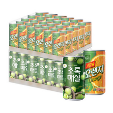 웅진 초록매실 +자연은 고칼슘오렌지 x+x(총), 1개, 180ml