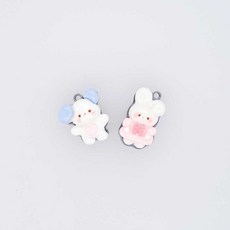 써지컬스틸 강아지 토끼 펜던트 부자재