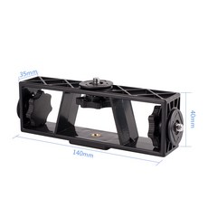 小青蛙數位 小號直播支架 三腳架手機架 多機支架, 1個, 支架+1手機夾, 黑色