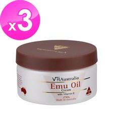 VitAustralia 鴯鶓油滋潤霜 維他命E 250g (3入組) 滋潤保濕 舒緩乾燥, 1個
