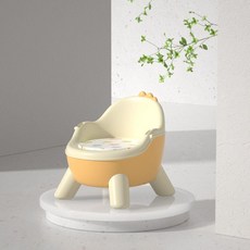 寶寶餐椅 嬰兒餐椅 兒童小闆凳 靠背座椅, 黃色,（PVC軟墊有聲款）單椅