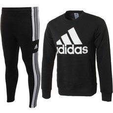 아디다스 맨투맨 긴팔티 트레이닝 세트 블랙 남여공용 + ALS 마스크