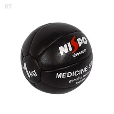 RT MRO 니스포 가죽 메디신볼 1kg 웨이트볼 필라테스볼