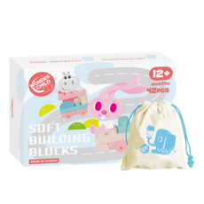 Wonder Child 馬卡龍軟積木, 42個, 數量