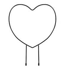 식물지지대 화초 넝쿨 지주대, 하트, 1개