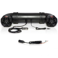 보스 오디오 BOSS Audio Systems ATV8BRGB ATV/UTV 사운드 시스템 8인치 스피커 1.5인치 트위터 풀레인지 IPX5 방수 블루투스 내장 앰프 멀티 컬러, 4" Speakers/ Black