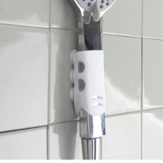 무타공 샤워걸이 샤워행거 샤워홀더 거치대 헤드 샤워기, 화이트