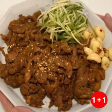 연탄불고기 불맛가득 고기반찬 추억의맛 숯불향 간장양념 쌈싸먹는 연탄불고기(1+1옵션 주문수량의 2배수량 배송), 1개, 1g