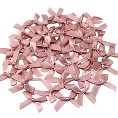 4cm 리본 선물 포장 및 머리핀 수제 DIY, 50개, flesh pink