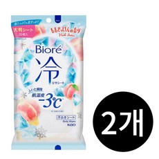 비오레 냉각 시트 복숭아 20매, 2개
