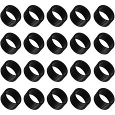 스쿼시그립 라켓그립 손잡이 라세너즘 20피스 테니스 그립 밴드 실리콘 라켓 링 씰링 스쿼시 라켓볼 배드민턴 야구 블랙, 스쿼시그립 라켓그립 손잡이 라세너즘 20피스 테니스 그