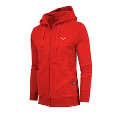 SCREENSHOT Sports 남성용 체육관 운동 풀 지퍼 후드 액티브 스웨트셔츠 A5060-레드