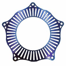 金色鏤空輪圈裝飾罩，提升視覺層次，個性化改裝首選, 鍍鈦, 1個