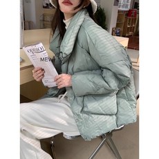 小格紋鴨絨外套 90%鴨絨 超保暖質感