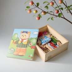 HM 옷 입히기 인형코디 아기퍼즐, 1개, 6피스, 18개월