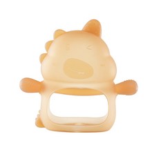 DFMEI 恐龍嬰幼兒牙膠 咬膠咬咬樂可水煮液體硅膠防吃手寶寶磨牙棒, 1個, 如圖, 納米色(裸裝)