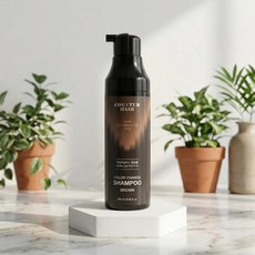 [조혜련]염색샴푸 꾸띄르 샴푸 시즌4 꾸뛰르 새치샴푸 멋내기갈색, 진갈색, 1개, 190ml