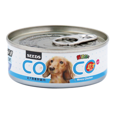 惜時 COCO 愛犬雞肉口味罐頭 80g, 1個, 幼犬營養高鈣鮮雞肉 (肉絨狀)