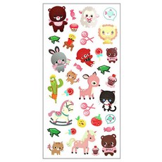 bmk KC인증 어린이 타투스티커 50종 귀여운 캐릭터 아동타투스티커, 1개, TC07