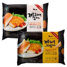 오크라팜 제주도 흑돼지 돈까스 치즈 통까스, 195g, 10개, 흑돼지통까스+치즈통까스