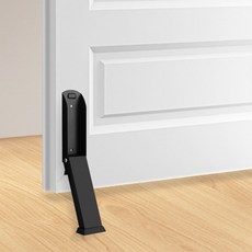 무타공 도어스토퍼 현관문 방문 출입문 원터치 자석 고정 형태 벽면 바닥 설치 간편 문걸이, 1개, 회색_구매안함