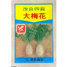 興農 大梅花蘿蔔種子，家庭園藝種植，體驗田園樂趣，新手適用，陽台盆栽蔬菜種子, 1個