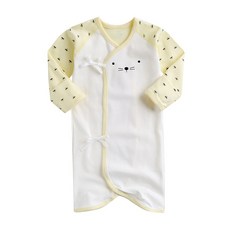 그린베베 신생아용 빼꼼여우 양면 배냇가운