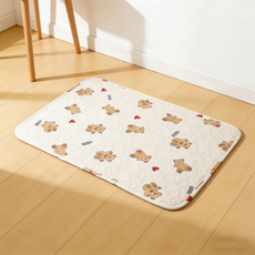 차오크 푹신한 극세사 겸용 차량용 거실용 강아지방석 고양이방석, 1개, 곰돌이 beer