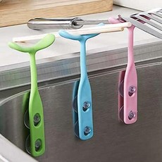 물결샵 흡착식 조리도구 거치대 1P 고리 정리 잡화 접착식 위생 정돈 다용도 용품 주방