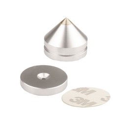 YYAUDIO楊陽 音響腳架書架音箱避震腳釘 hifi器材功放碟機減震腳墊, （銀色一套）