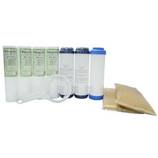 清淨淨水 電解水前置濾心 三道式淨水器 頂級台製一年份濾心組7支+把手，超值優惠, 1個, 第一道 1微米