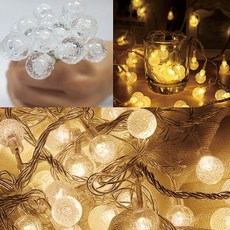 LED 버블 앵두전구 20구 3m (건전지타입), USB 형, 1개, 상세페이지 참조