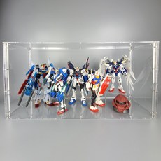 건큐브 건담케이스 MG건담(트리플케이스) - 프라모델 피규어 아크릴 장식장 케이스 조립식 확장형, 04. MG트리플（미러형）＋받침대（중） 3개
