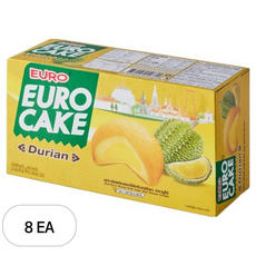 유로 커스터드 케이크 두리안, 8개, 120g