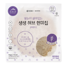 아이두비 저당 간식 소화 잘되는 라벤다 현미칩 누룽지, 6개, 18g