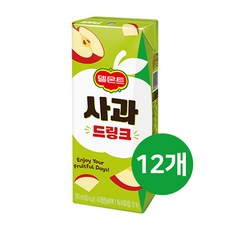 델몬트 드링크 사과, 190ml, 12개