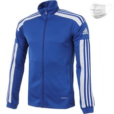 아디다스 트랙탑 져지 츄리닝 집업 자켓 SQ21 블루 남여공용 운동복 + ALS 마스크