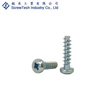 銳禾 M3x12 盤頭/丸頭 十字槽 塑膠自攻牙 鍍鋅 100入 特殊螺絲, 1個