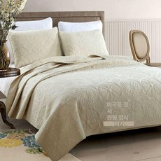 양면 베드 스프레드 깔기 순면커버 럭셔리 다다미, 원형-베이지