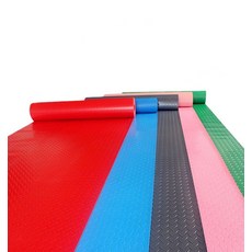 철판무늬 고무판 깔판 작업장 방진판 하수구 계단 원형 덮개 마닥판, 1개, 내구성 좋은 초두꺼운 스포츠 스타일