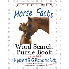 Circle It Horse Facts Word Search Puzzle Book Paperback, Lowry Global Media LLC