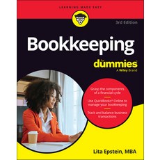 (영문도서)Bookkeeping for Dummies Paperback, English, 9781394349791