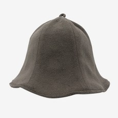 일본사우나모자 사우나 캡 스팀 샤워 헤어캡 타월, 갈색