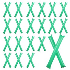 오드상회 응원용 풍선막대 막대풍선 풍선막대스틱 40개세트, 1세트, 초록